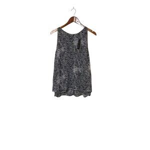 Vicci + Claire‎ Womens Black & White Sleeveless Chiffon Tank Top XL